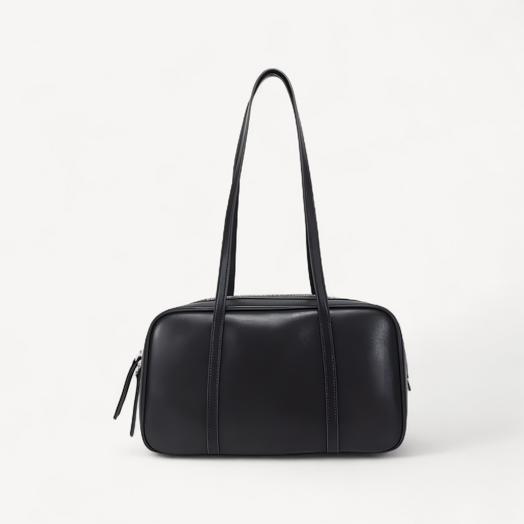 Women's Cow Genuine Leather Shoulder Bags Ladies Fashion Designer Luxury Handbags Female Retro Commute Boston Cowhide Handbag (mahjong canvas tote)