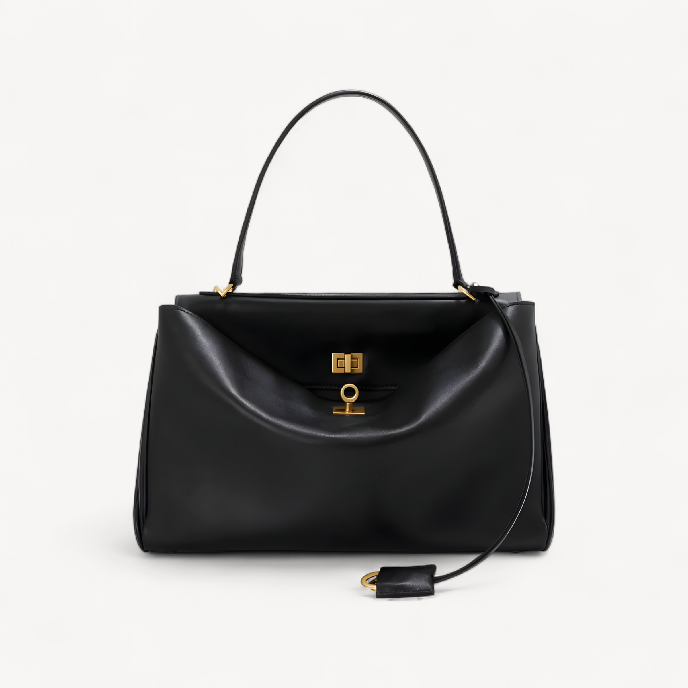 Mahjong Leather Handbag, Two Sizes, Cowhide