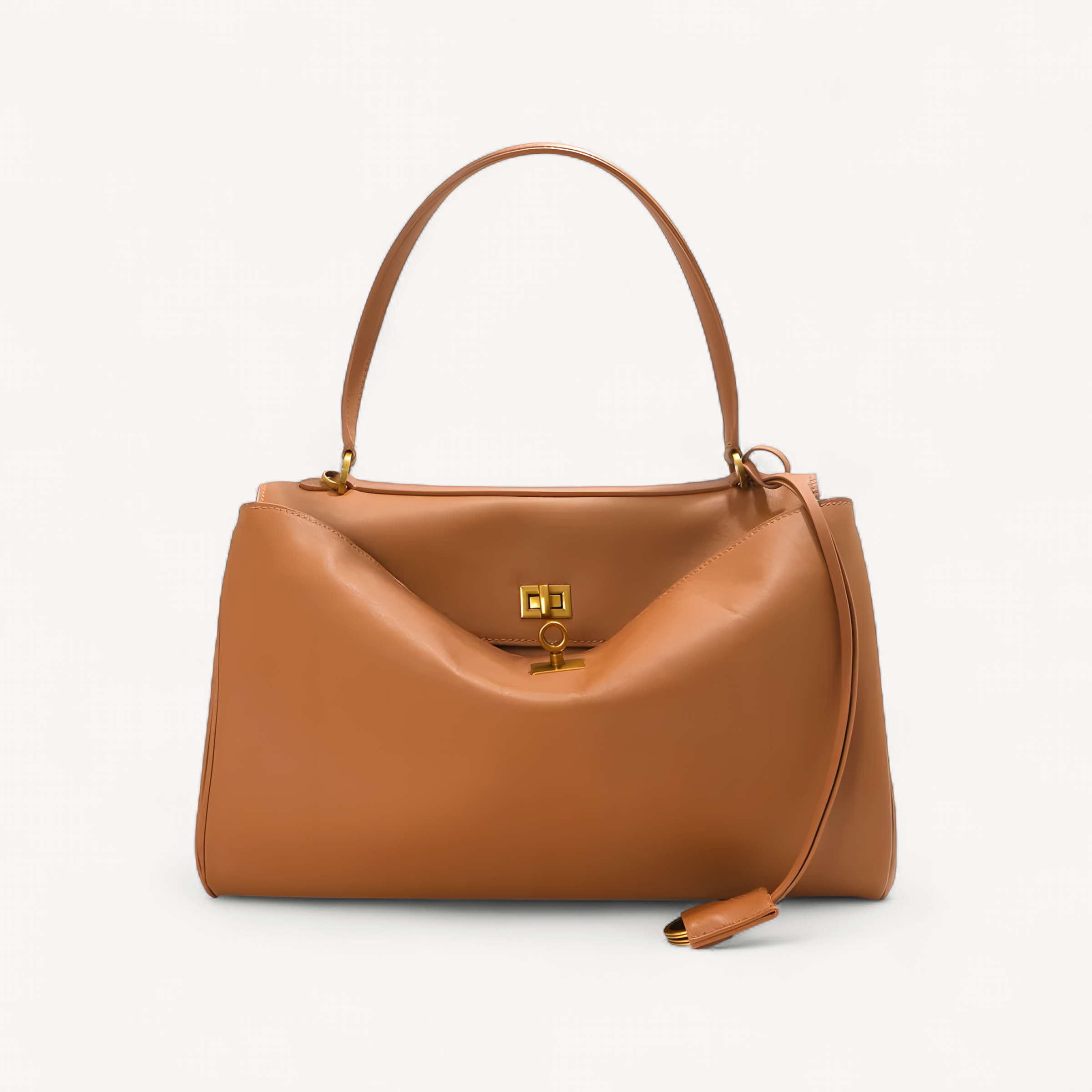 Mahjong Leather Handbag, Two Sizes, Cowhide