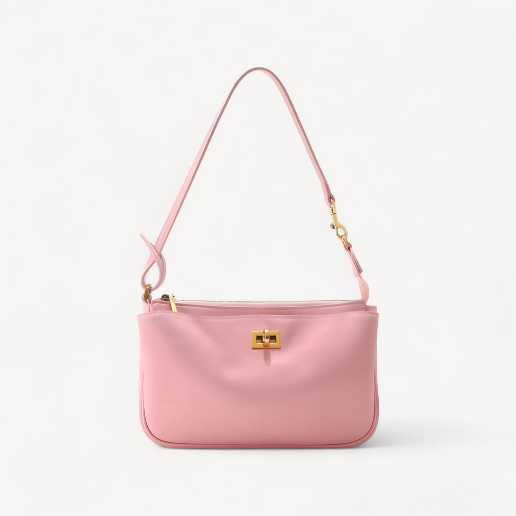 Women's Premium Genuine Leather Underarm Bag Luxury Cowhide Mahjong Bag Versatile Commute Shoulder Crossbody Handbag For Women (mahjong leather handbag)