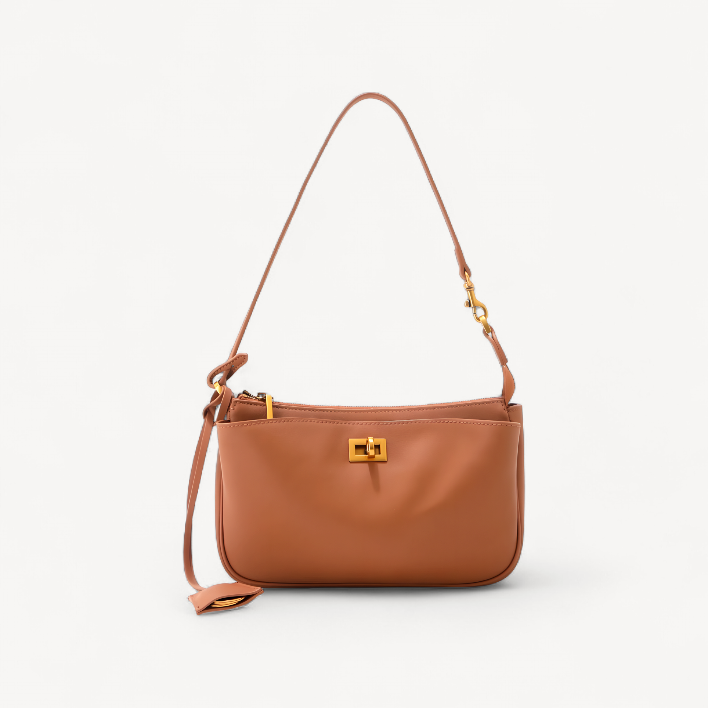 Women's Premium Genuine Leather Underarm Bag Luxury Cowhide Mahjong Bag Versatile Commute Shoulder Crossbody Handbag For Women (mahjong leather handbag)